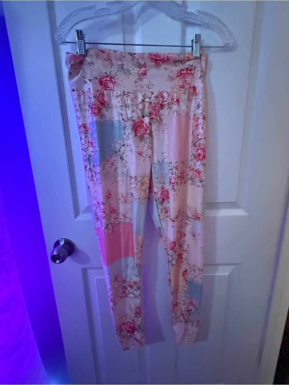 Floral Patchwork High-Waist leggings
